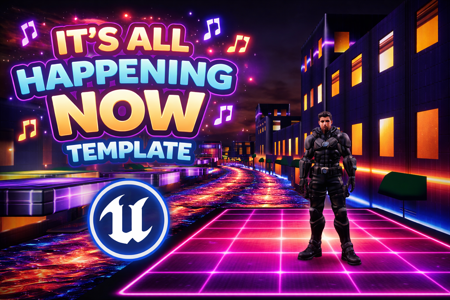 It’s All Happening Now Template thumbnail